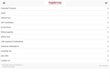 Tablet Screenshot of maplerose.ca